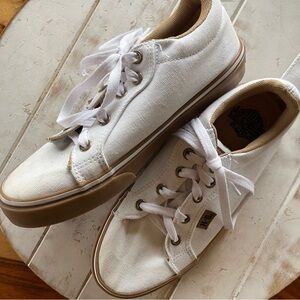 Harley Davidson Torland White and Tan Sneakers